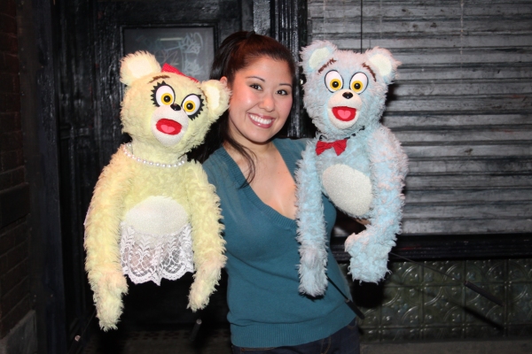 Bad Idea Bear Daisy, Ruthie Ann Miles and Bad Idea Bear Lukas Photo