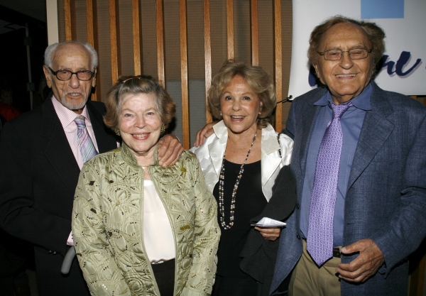 Eli Wallach, Anne Jackson & Joseph Stein with wife - 