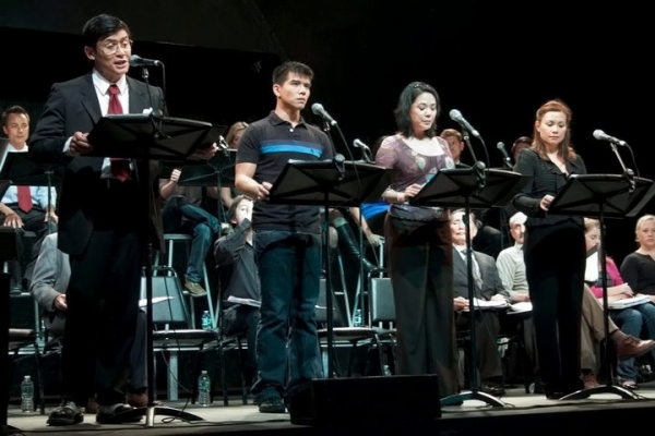 Paolo Montalban, Telly Leung, Christine Toy Johnson, Lea Salonga Photo