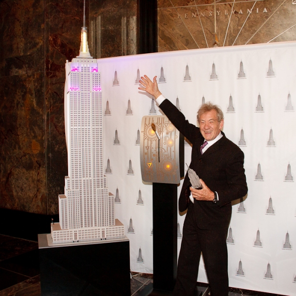 Photo Coverage: Ian McKellen Lights Up the Empire State Building for Only Make Believe Image