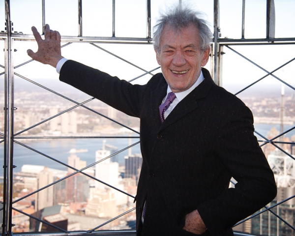 Photo Coverage: Ian McKellen Lights Up the Empire State Building for Only Make Believe Image