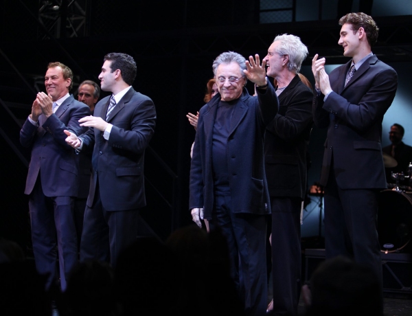 Des McAnuff, Jarrod Spector, Frankie Valli, Bob Gaudio & Ryan Jesse Photo