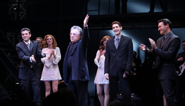 Frankie Valli with Jarrod Spector, Ryan Jesse & Matt Bogart  Photo