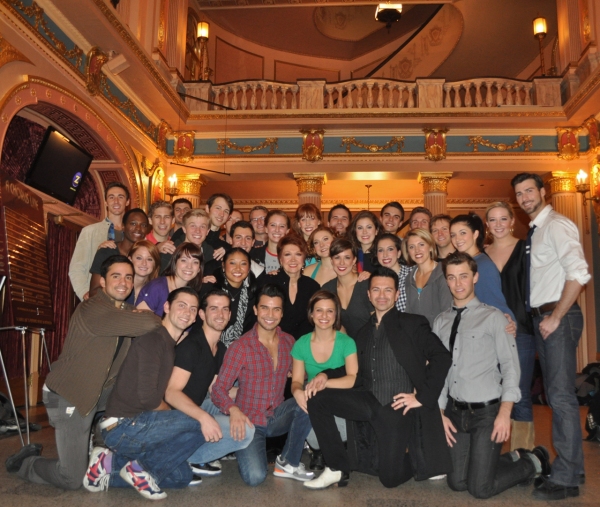 The Company of A Chorus Line with Donna McKechnie and Associate Choreographer Luis Vi Photo