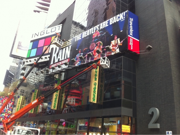 Photo Flash: RAIN Times Square Billboard Going Up!  Image