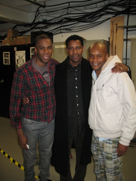 Photo Flash: Denzel Washington Visits Cast of THE SCOTTSBORO BOYS Image