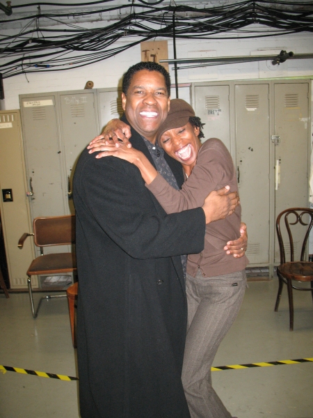 Photo Flash: Denzel Washington Visits Cast of THE SCOTTSBORO BOYS Image