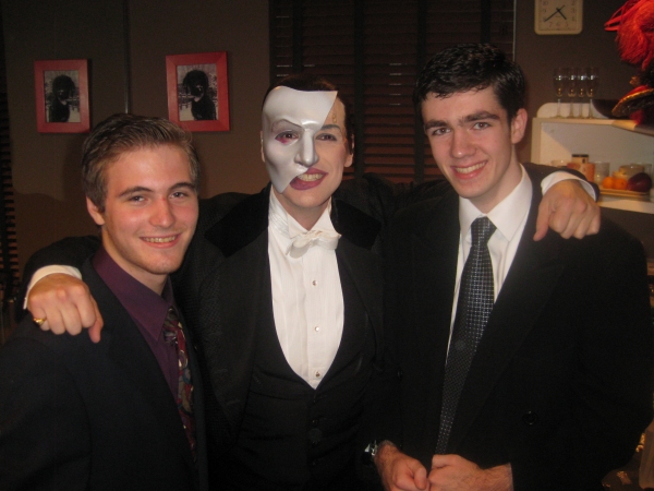 Photo Flash: High School PHANTOM Cast Visits Broadway Production Image