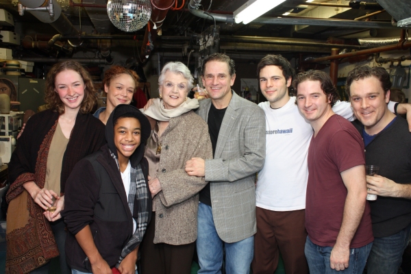 Photo Flash: Angela Lansbury Visits Cast of BANISHED CHILDREN OF EVE Image