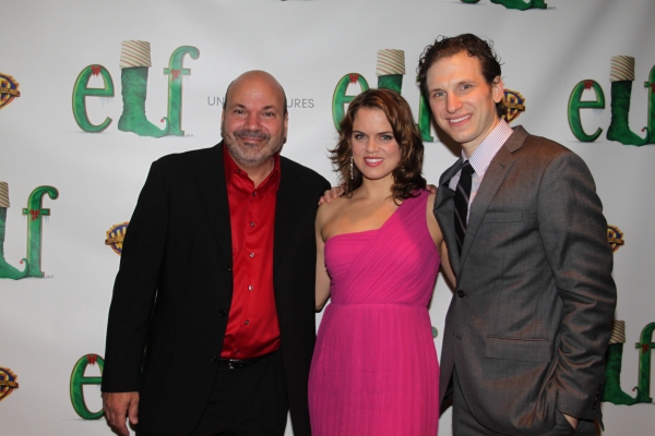 Casey Nicholaw, Amy Spanger and Sebastian Arcelus Photo