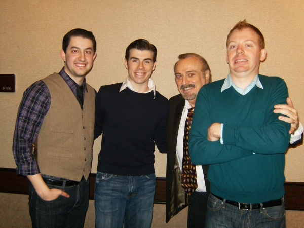 (from left) Cory Stonebrook, Alex McCrary and Benjamin Kirberger (far right) Photo