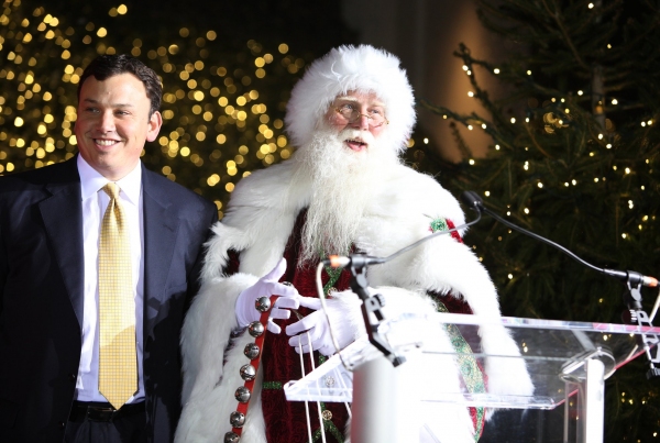 President and CEO of Lord & Taylor Brendan Hoffman  & Santa Claus Photo