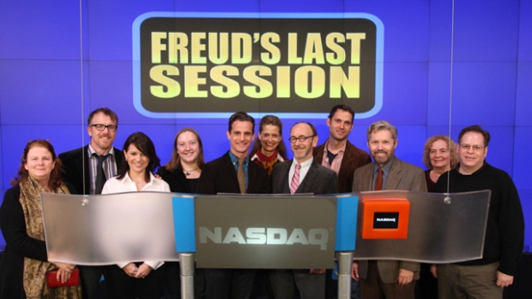 Photo Flash: FREUD'S LAST SESSION Stars Ring NASDAQ Closing Bell Image