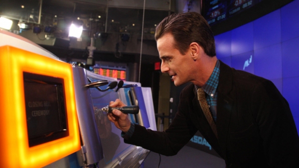 Photo Flash: FREUD'S LAST SESSION Stars Ring NASDAQ Closing Bell Image