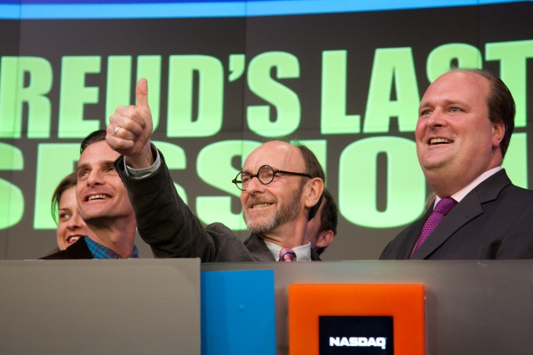 Photo Flash: FREUD'S LAST SESSION Stars Ring NASDAQ Closing Bell Image