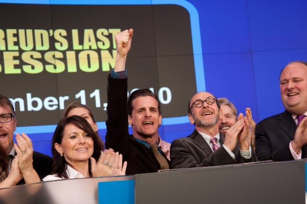 Photo Flash: FREUD'S LAST SESSION Stars Ring NASDAQ Closing Bell Image