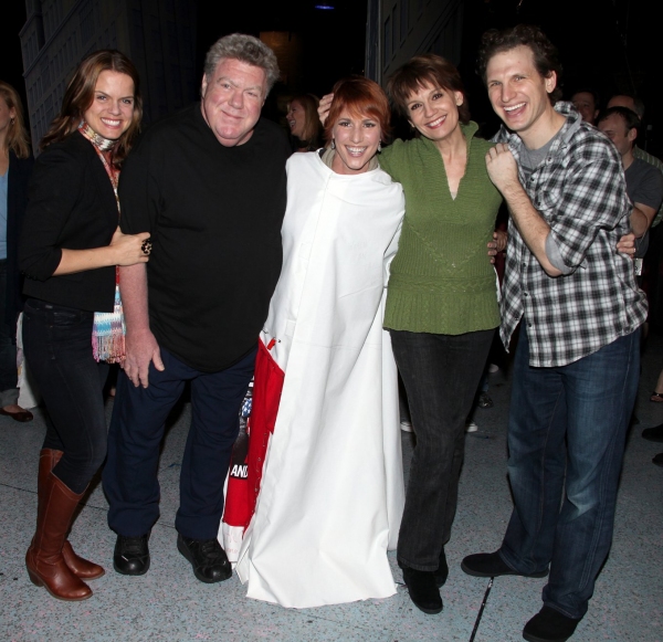 Amy Spanger, George Wendt, Lisa Gajda (Gypsy Robe Recipient for Elf), Beth Leavel & S Photo