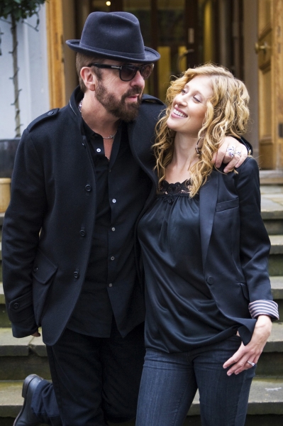 Dave Stewart and Caissie Levy Photo