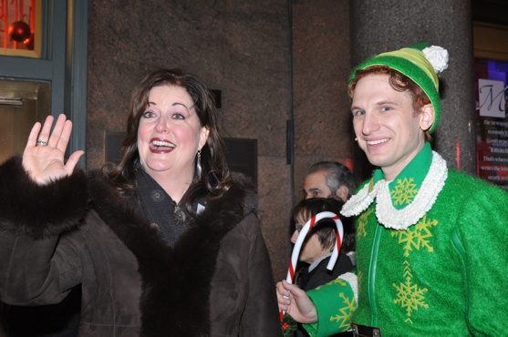 Ann Hampton Callaway and Buddy the Elf- Sebastian Arcelus Photo
