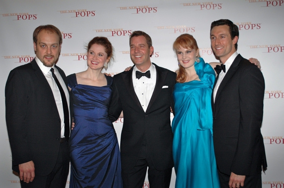 Alexander Gemignani, Christiane Noll, Kate Baldwin and Aaron Lazar Photo