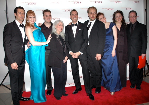 Aaron Lazar, Kate Baldwin, Paul Betz, Jamie deRoy, Steven Reineke, Alexander Gemignan Photo