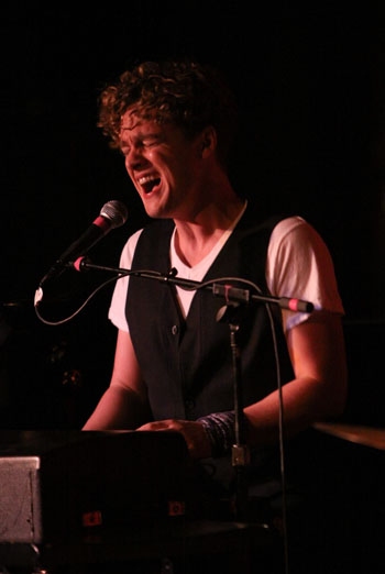 Jake Simpson performs at Upright Cabaret's 
