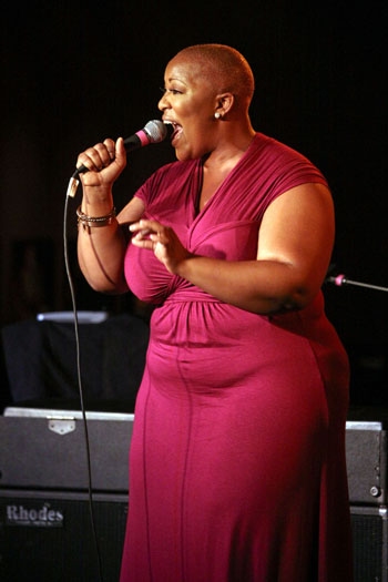 Frenchie Davis performs at Upright Cabaret's 