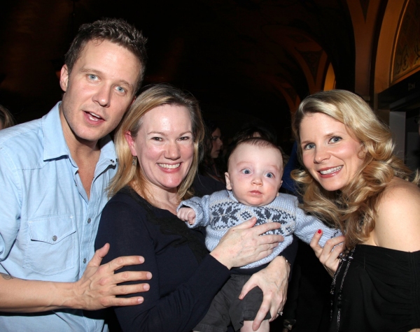 Will Chase, Kathleen Marshall, son Nathaniel & Kelli O'Hara Photo