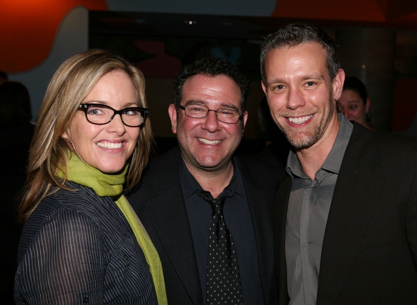 Alice Ripley, Director Michael Greif and Adam Pascal Photo