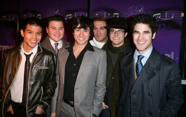 Darren Criss and the other actors who play the Dalton Academy Warblers on GLEE Photo