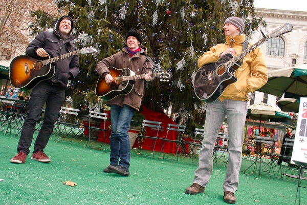 Michael Esper, John Gallagher Jr., and Stark Sands Photo