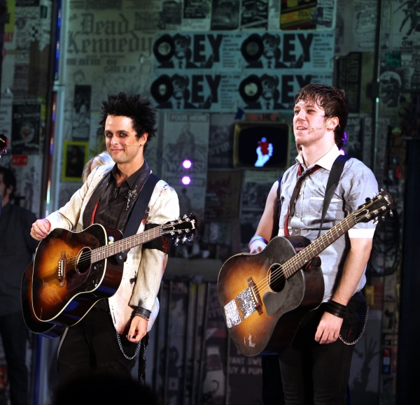 Billie Joe Armstrong (Broadway Debut)  with John Gallagher Jr. - "American idiot" 9/2 Photo