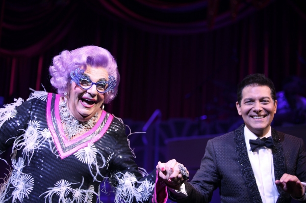 Dame Edna & Michael Feinstein - ALL ABOUT ME at the Henry Miller Theatre on 3/18/2010 Photo