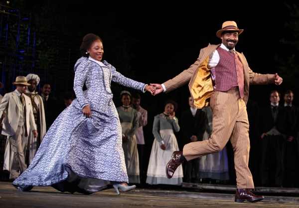 Marianne Jean-Baptiste & Jesse L. Martin - THE MERCHANT OF VENICE at the Delacorte Th Photo