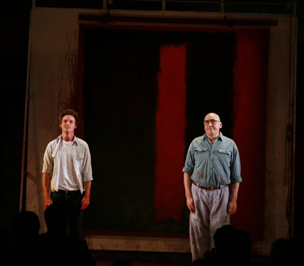 Eddie Redmayne & Alfred Molina - "RED" at the Golden Theatre on 4/1/2010 Photo