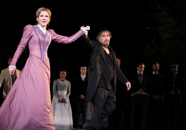 Lily Rabe, Al Pacino -  THE MERCHANT OF VENICE at the Delacorte Theater on 6/21/2010 Photo