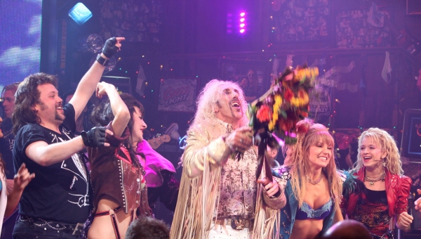 Dee Snider with Ensemble  - "ROCK OF AGES" at the Brooks Atkinson on 10/11/2010 Photo