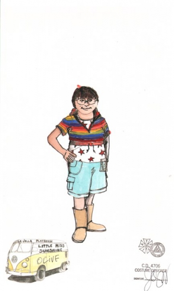 Photo Flash: Costumes Sketches for LITTLE MISS SUNSHINE! Image