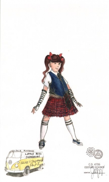 Photo Flash: Costumes Sketches for LITTLE MISS SUNSHINE! Image