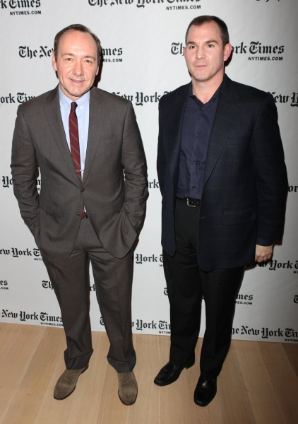 Kevin Spacey & Frank Bruni Photo
