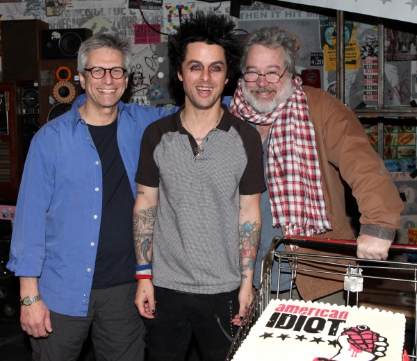 Billy Joe Armstrong (Green Day) with producer Ira Pittelman & producer Tom Hulce Photo