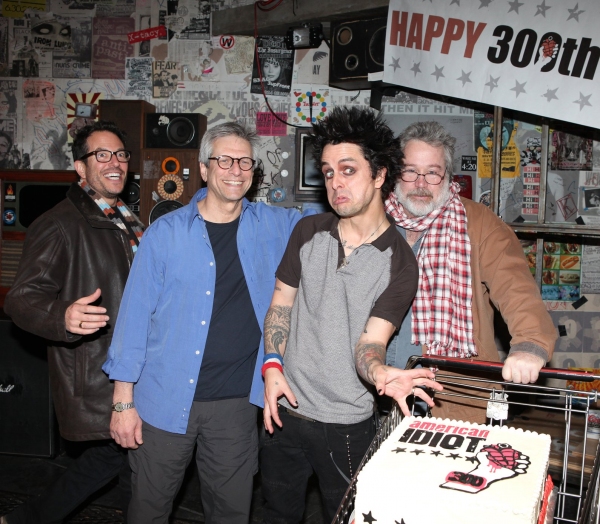 Billy Joe Armstrong (Green Day) with director Michael Mayer, producer Ira Pittelman & Photo