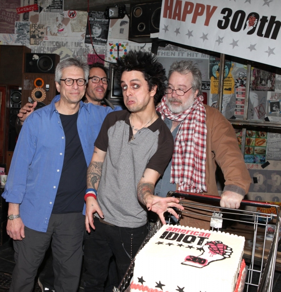 Billy Joe Armstrong (Green Day) with director Michael Mayer, producer Ira Pittelman & Photo