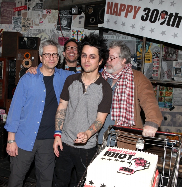 Billy Joe Armstrong (Green Day) with director Michael Mayer, producer Ira Pittelman & Photo