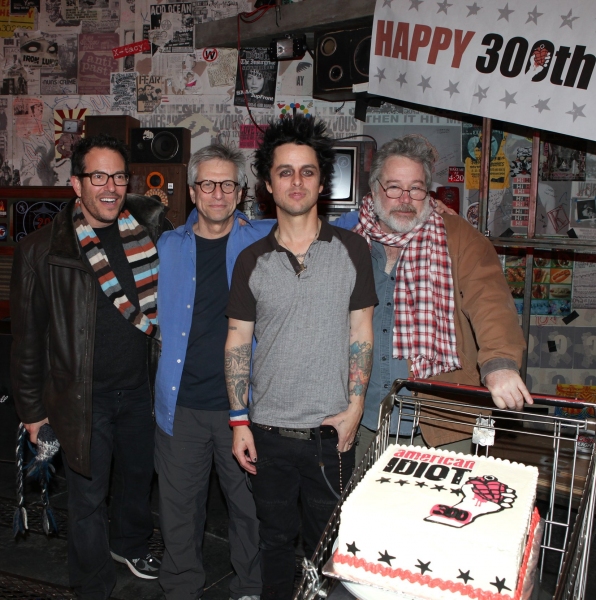 Billy Joe Armstrong (Green Day) with director Michael Mayer, producer Ira Pittelman & Photo