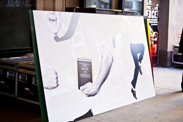 Photo Coverage: BOOK OF MORMON Marquee is Going Up! Part 2 Image