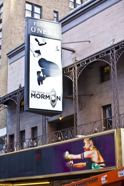 Photo Coverage: BOOK OF MORMON Marquee is Going Up! Part 2 