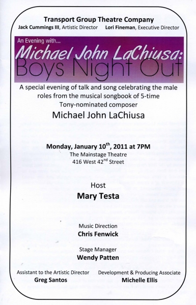 Photo Coverage: Boys Night Out: An Evening with Michael John LaChiusa Image
