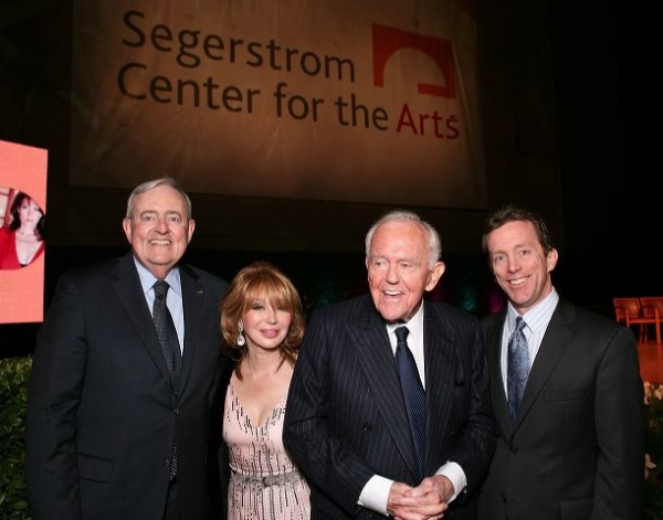 Thomas McKernan, Elizabeth Segerstrom, Founding Chairman Henry Segerstrom and Center  Photo