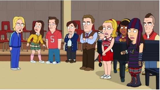 Photo Coverage: First Look at GLEE on 'The Cleveland Show'  Image